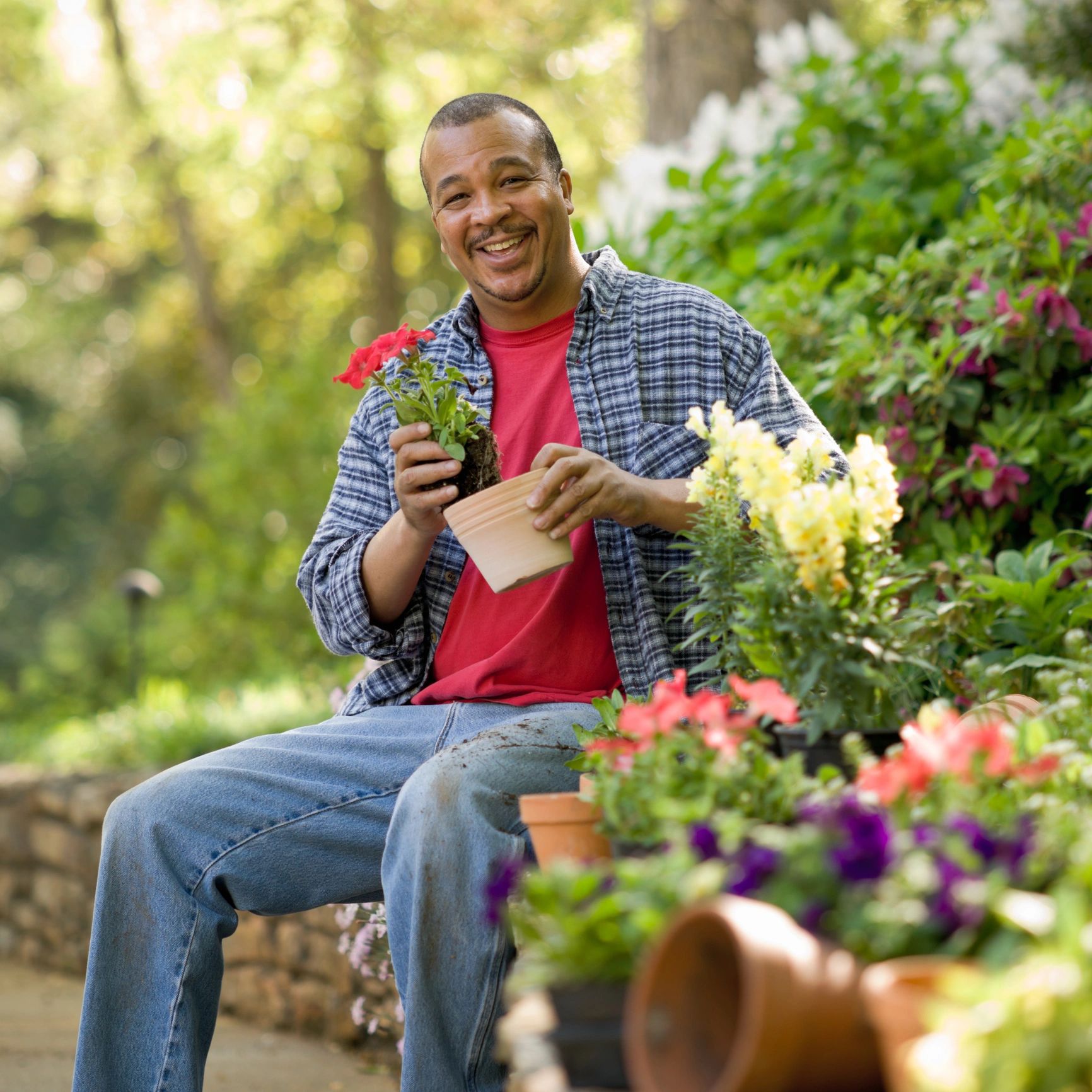 Smiling homeowner testimonial portrait